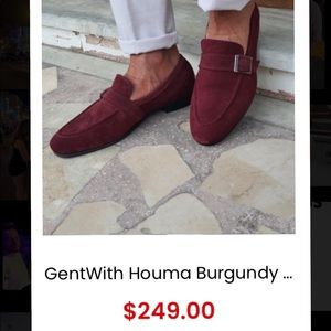Burgundy loafers